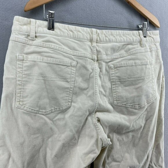 J. Jill Tried & True Corduroy At Waist Pants Womens 18 Straight Stretch Cream - Picture 5 of 12
